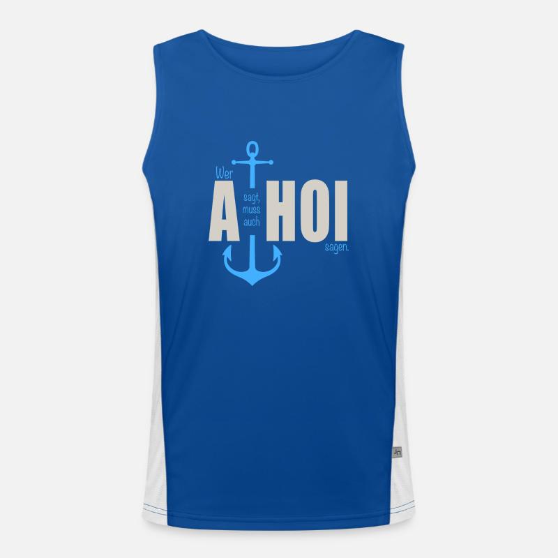 Wer a sagt Funktionelles Kontrast-Tank Top für Männer 