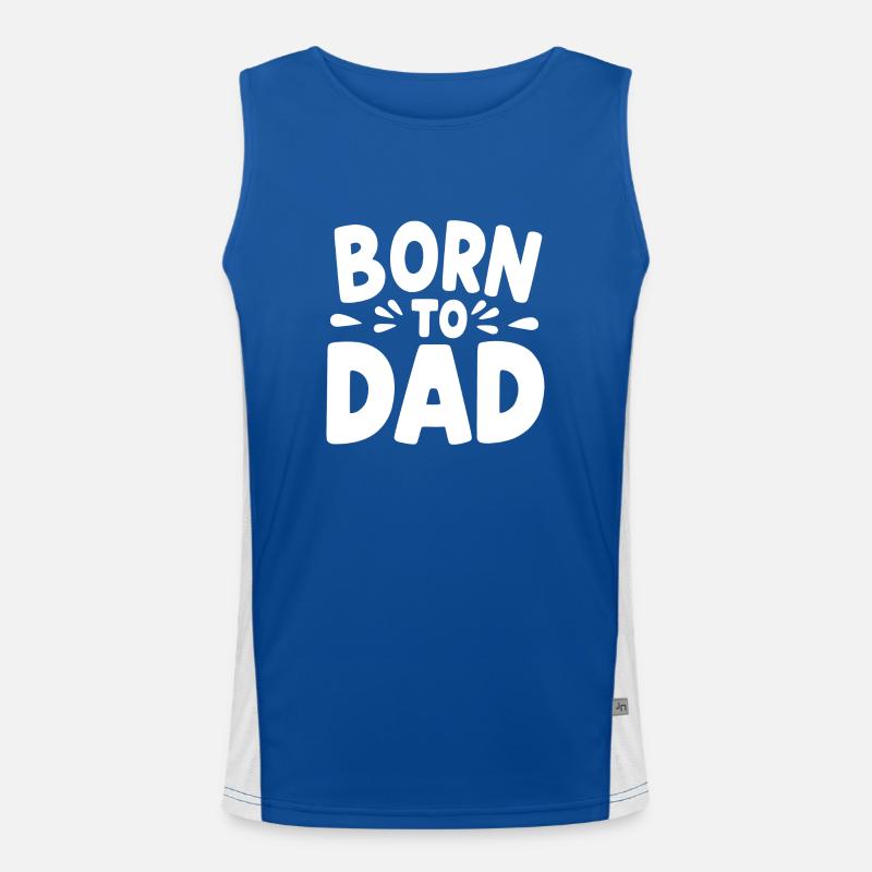 Né de papa Débardeur respirant contrasté Homme 