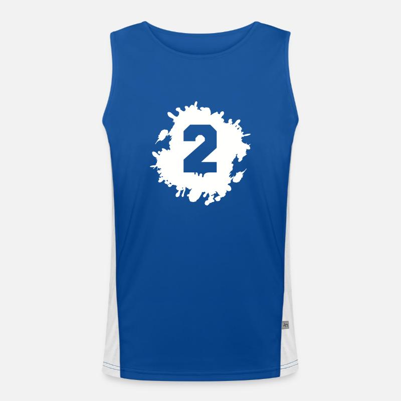 2 blobs Men's Functional Contrast Tank Top 