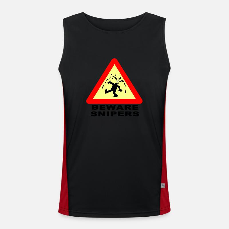 Beware Snipers Men's Functional Contrast Tank Top 