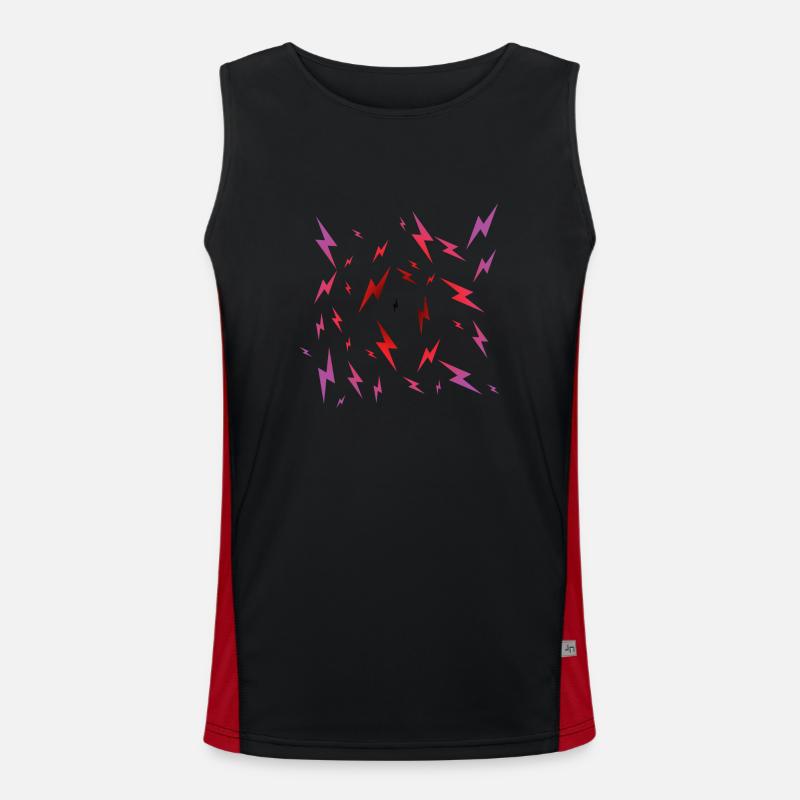 Emo Lightning Men's Functional Contrast Tank Top 