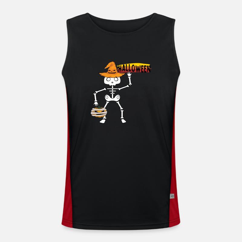 Halloween Funktionelles Kontrast-Tank Top für Männer 