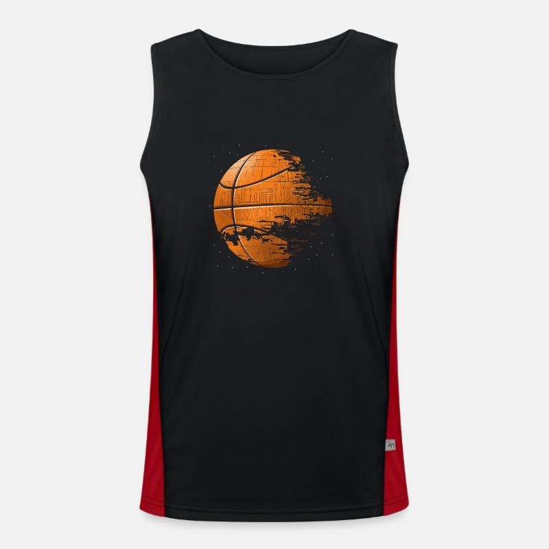 Ball des Todes Funktionelles Kontrast-Tank Top für Männer 