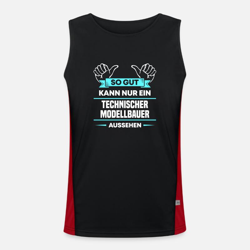 Technischer Modellbauer Design für Handwerker Funktionelles Kontrast-Tank Top für Männer 