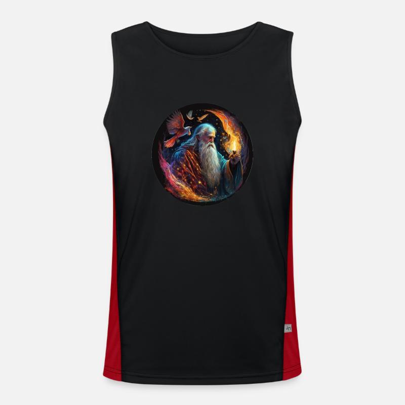 Cadeau Wizard Merlin Débardeur respirant contrasté Homme 