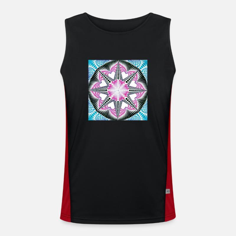 LMNArt Funktionelles Kontrast-Tank Top für Männer 