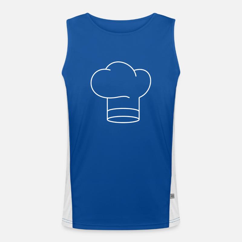 Kochmütze Funktionelles Kontrast-Tank Top für Männer 