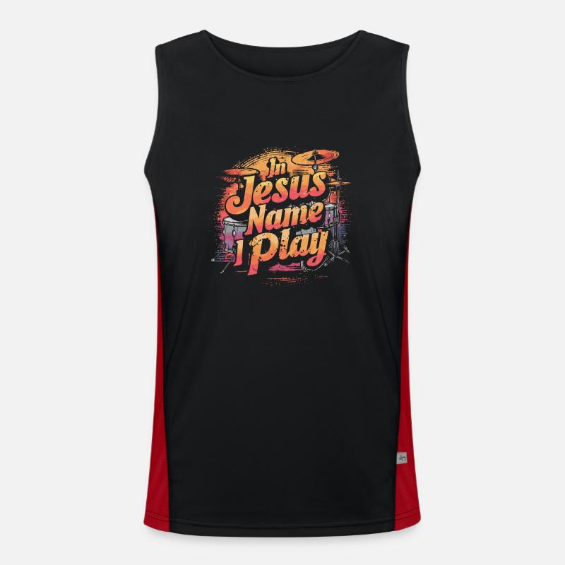 Dynamics in worship Men's Functional Contrast Tank Top 