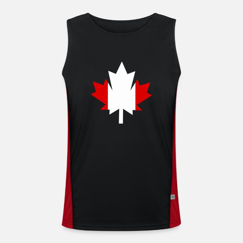 Canada Canada Maple Leaf - Men's Functional Contrast Tank Top  - black/red