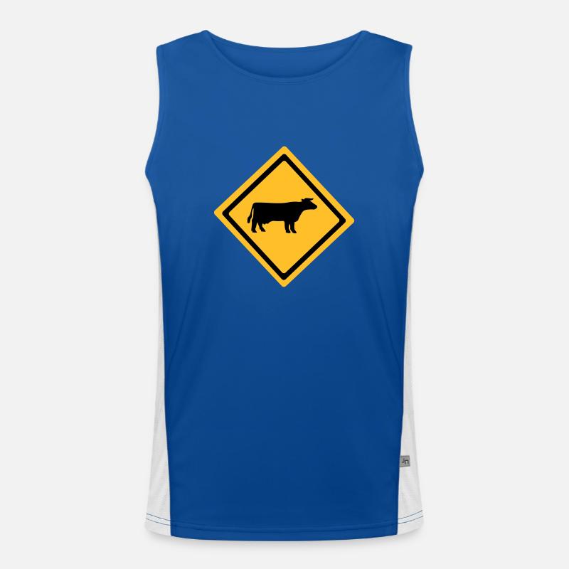 Cattle Sign Men's Functional Contrast Tank Top 