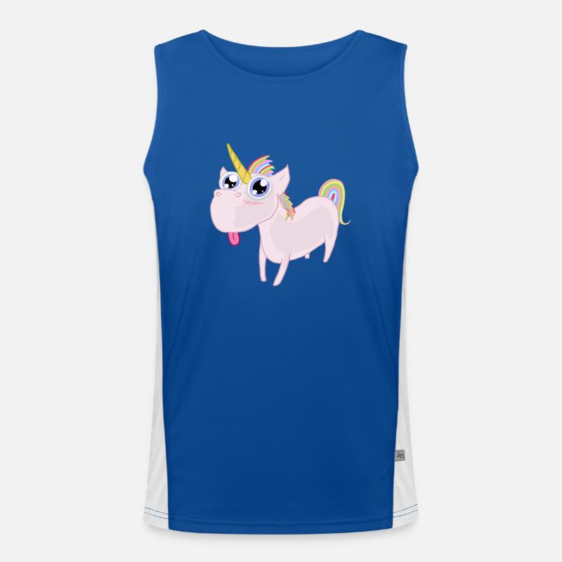 Tiny unicorn Men's Functional Contrast Tank Top 