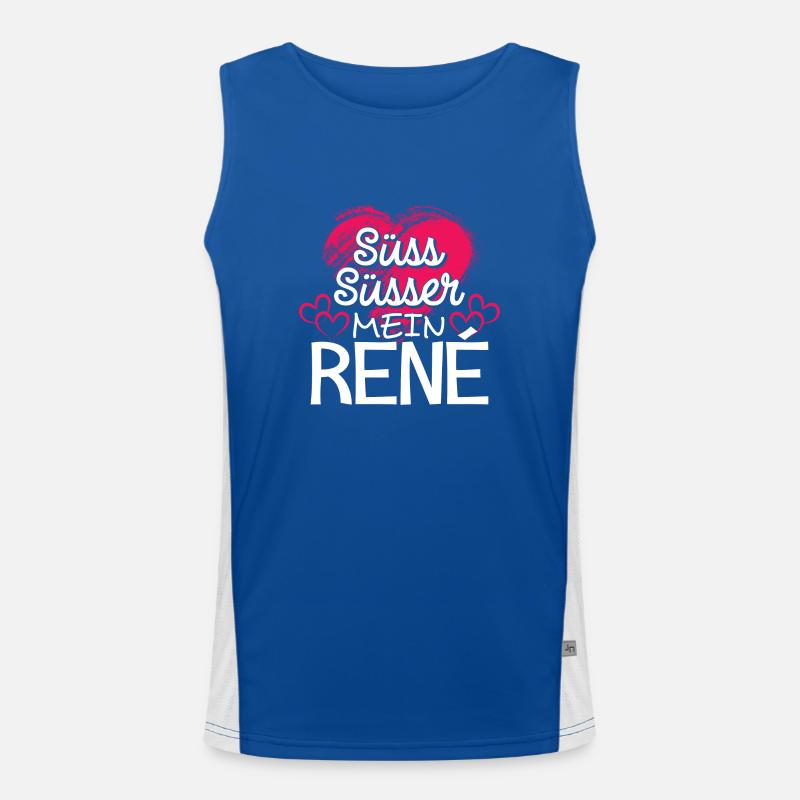 RENÉ - süss Funktionelles Kontrast-Tank Top für Männer 