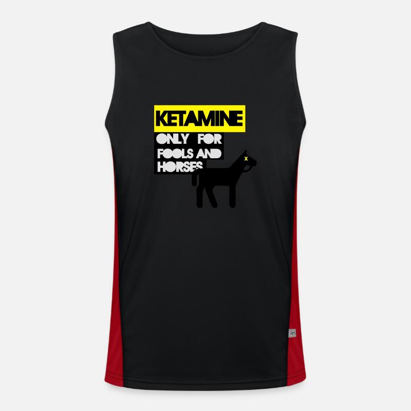 KETAMIN Funktionelles Kontrast-Tank Top für Männer 