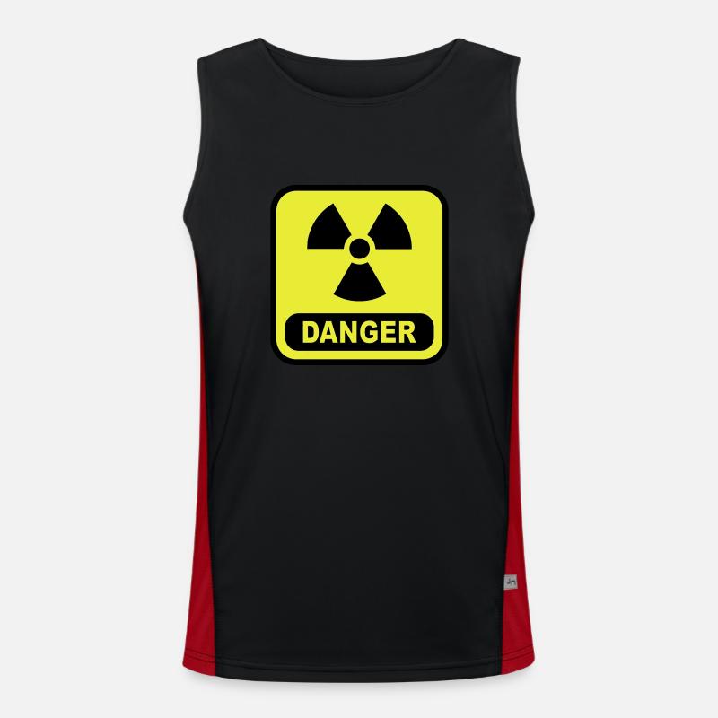 atome de danger Débardeur respirant contrasté Homme 