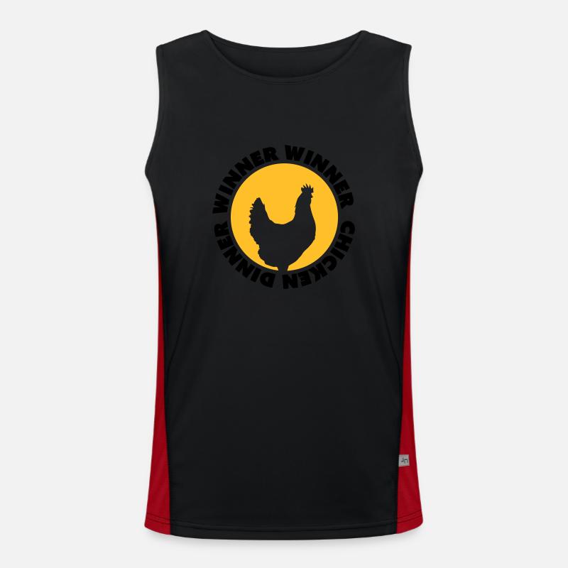 Winner Winner Chicken Dinner Men's Functional Contrast Tank Top 