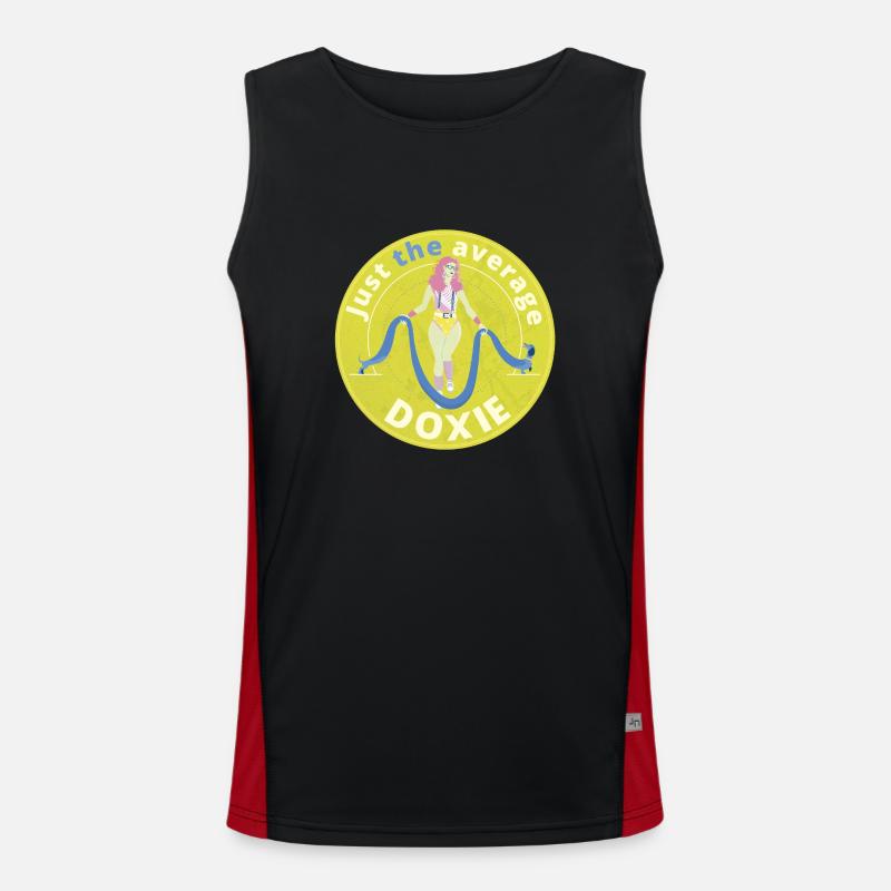 Just the average doxie. Men's Functional Contrast Tank Top 