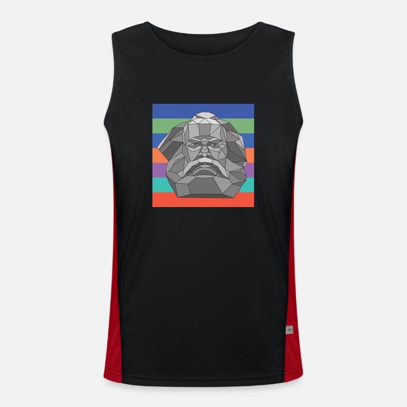 Karl Mag's complementary | Karl Marx Men's Functional Contrast Tank Top 