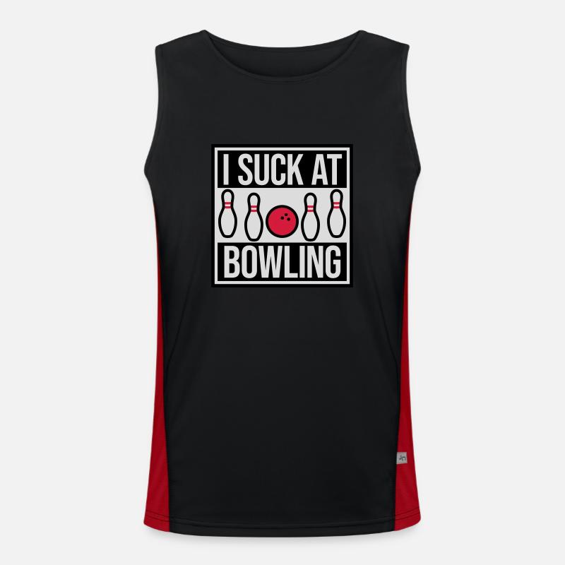 Je suis nul au bowling Débardeur respirant contrasté Homme 