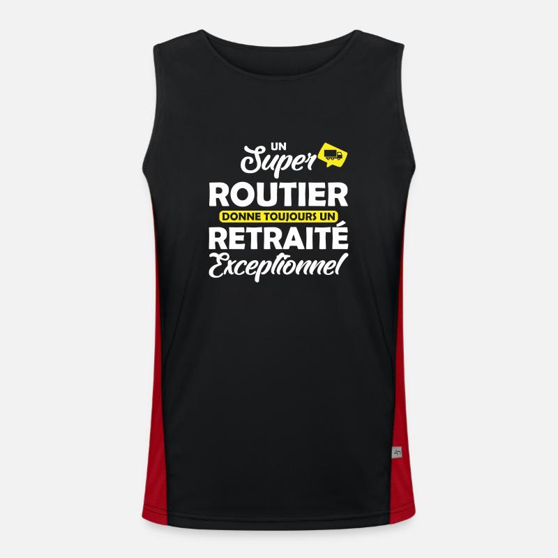 super routier - retraité exceptionnel Débardeur respirant contrasté Homme 