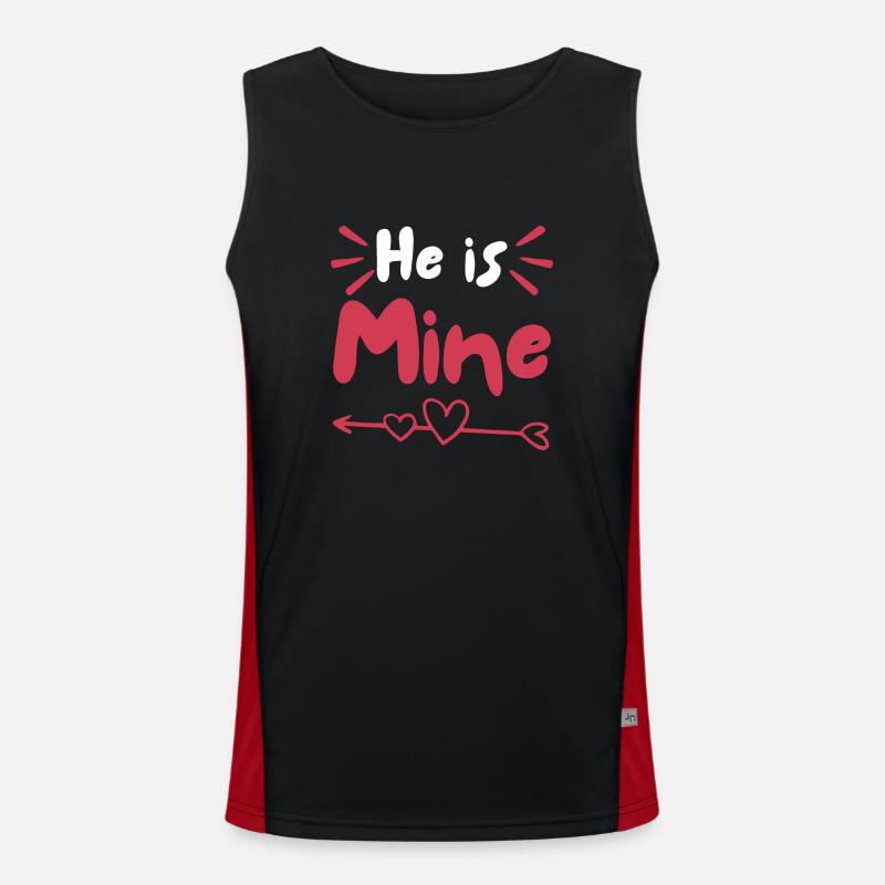 He Is Mine Men's Functional Contrast Tank Top 