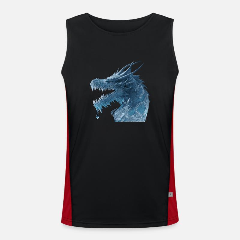 Dragon bleu Débardeur respirant contrasté Homme 