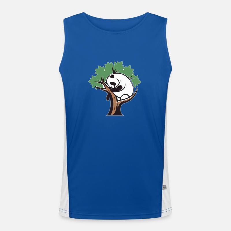 Panda dans un arbre Débardeur respirant contrasté Homme 