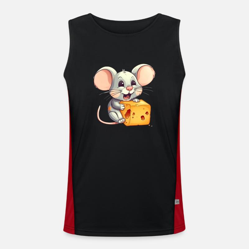Mächtige Mäuseabenteuer eines Cartoon-Nagetiers 2 Funktionelles Kontrast-Tank Top für Männer 