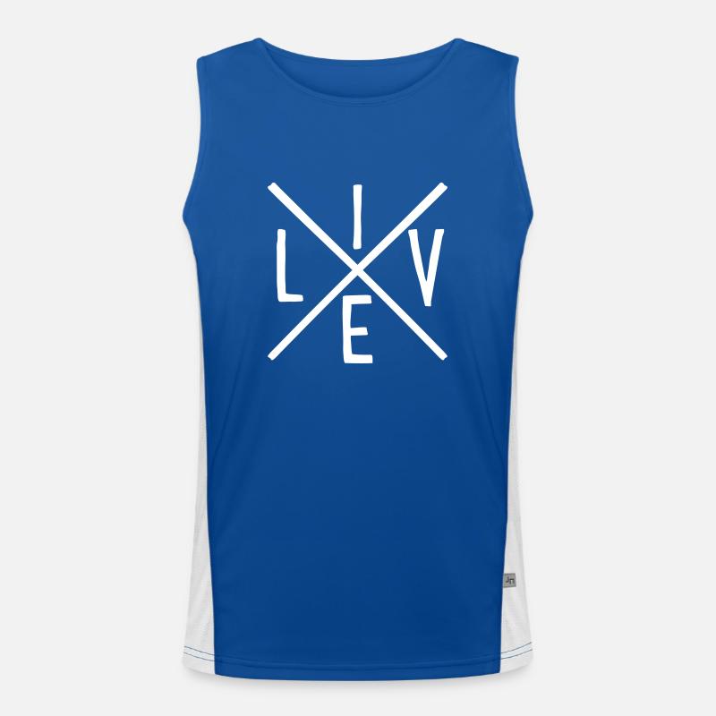 Leben Funktionelles Kontrast-Tank Top für Männer 