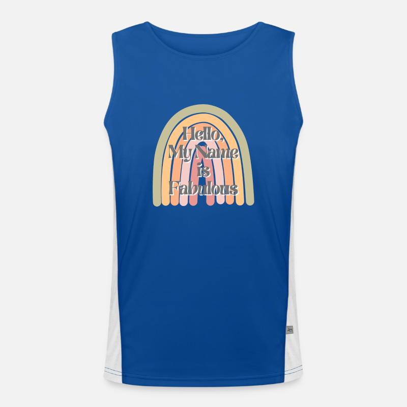 Mon nom est fabuleux Débardeur respirant contrasté Homme 