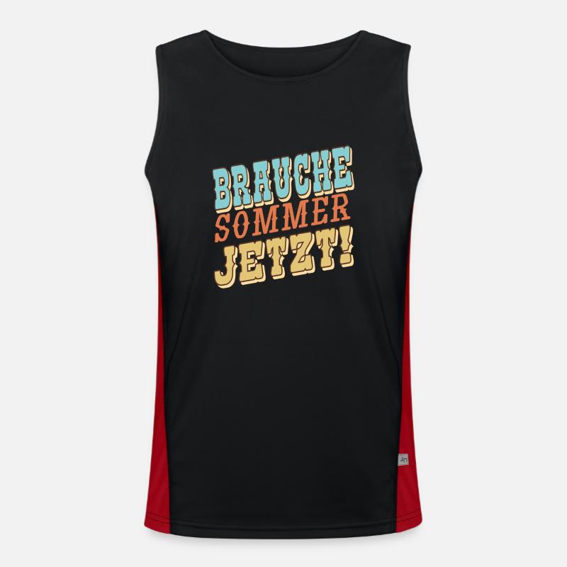 Need Summer Now Men's Functional Contrast Tank Top 