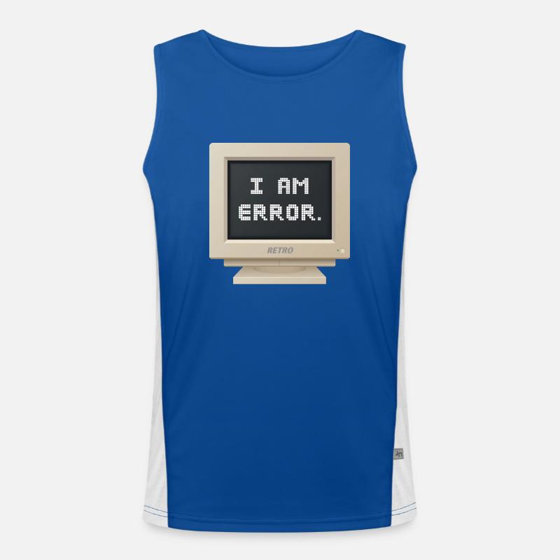 CRT Design - I AM ERROR Men's Functional Contrast Tank Top 