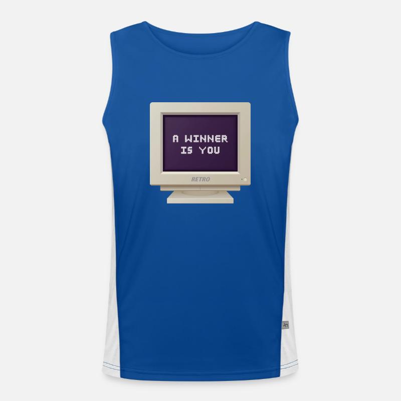 CRT Design - Ein Gewinner sind Sie Funktionelles Kontrast-Tank Top für Männer 