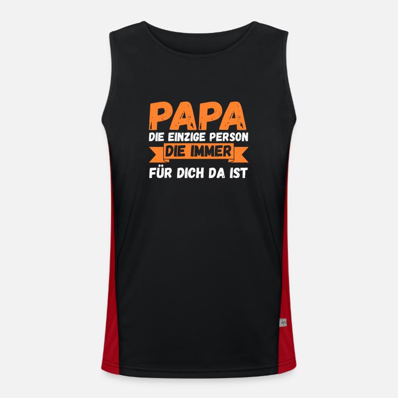 Father Dad Men's Functional Contrast Tank Top 