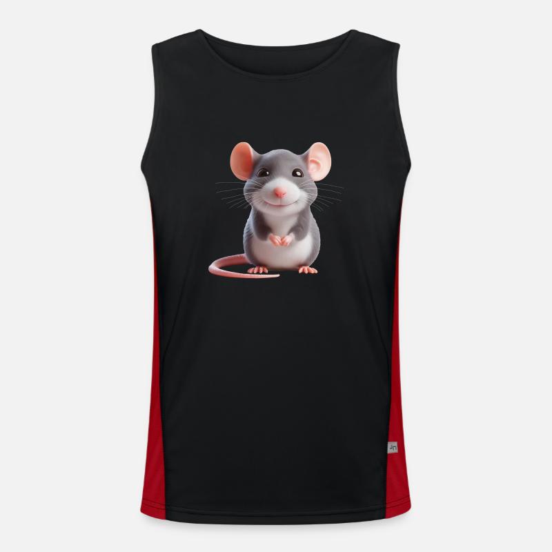 Souris 3 Débardeur respirant contrasté Homme 