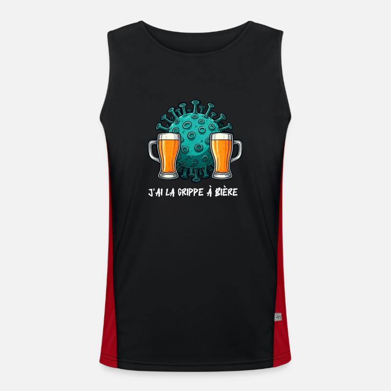 Ich habe eine Biergrippe Funktionelles Kontrast-Tank Top für Männer 