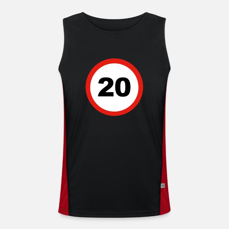 20 Funktionelles Kontrast-Tank Top für Männer 