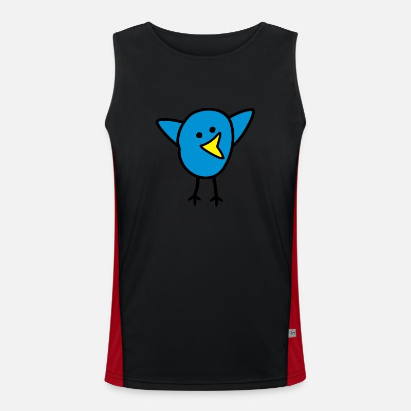 Vogel Funktionelles Kontrast-Tank Top für Männer 