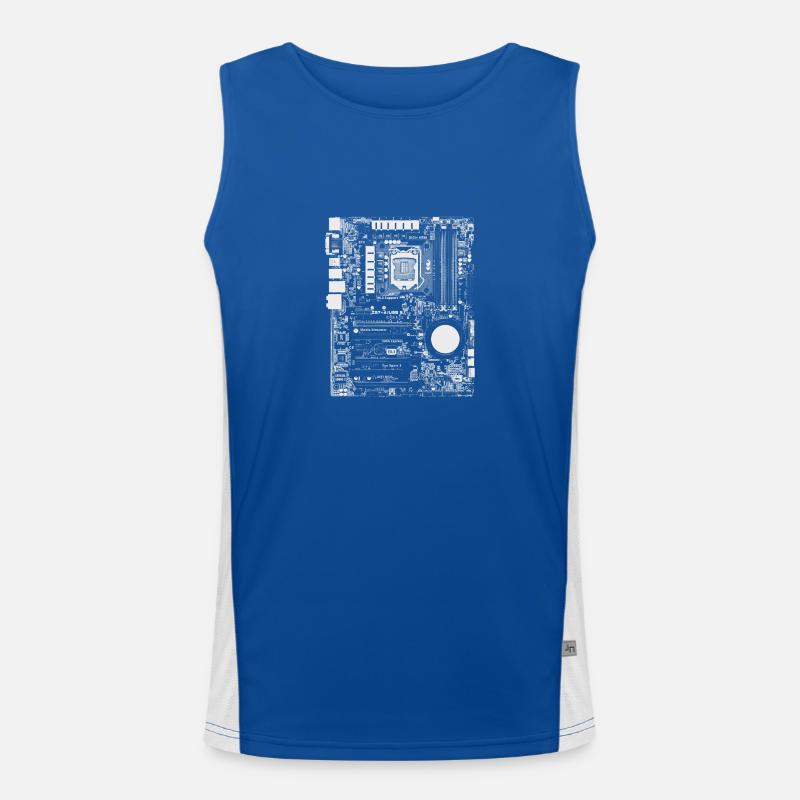 Mainboard - Nerd & Geek Hardware Men's Functional Contrast Tank Top 
