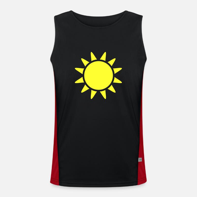 sonne Funktionelles Kontrast-Tank Top für Männer 