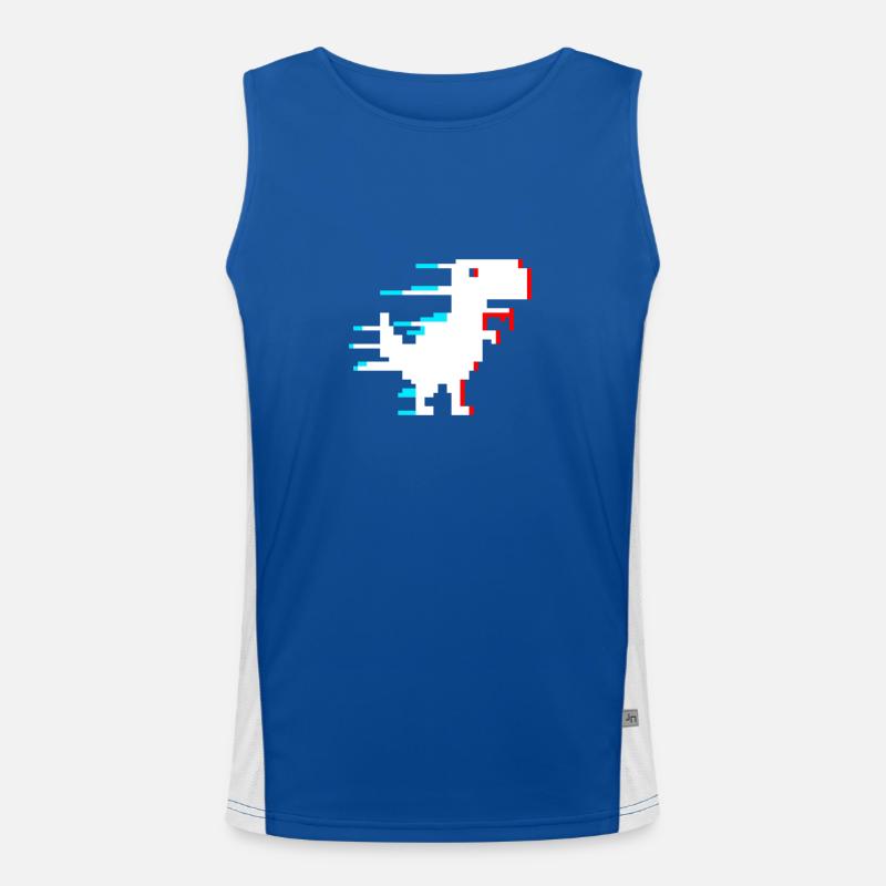 Glitch Internet Connection Lost Funktionelles Kontrast-Tank Top für Männer 