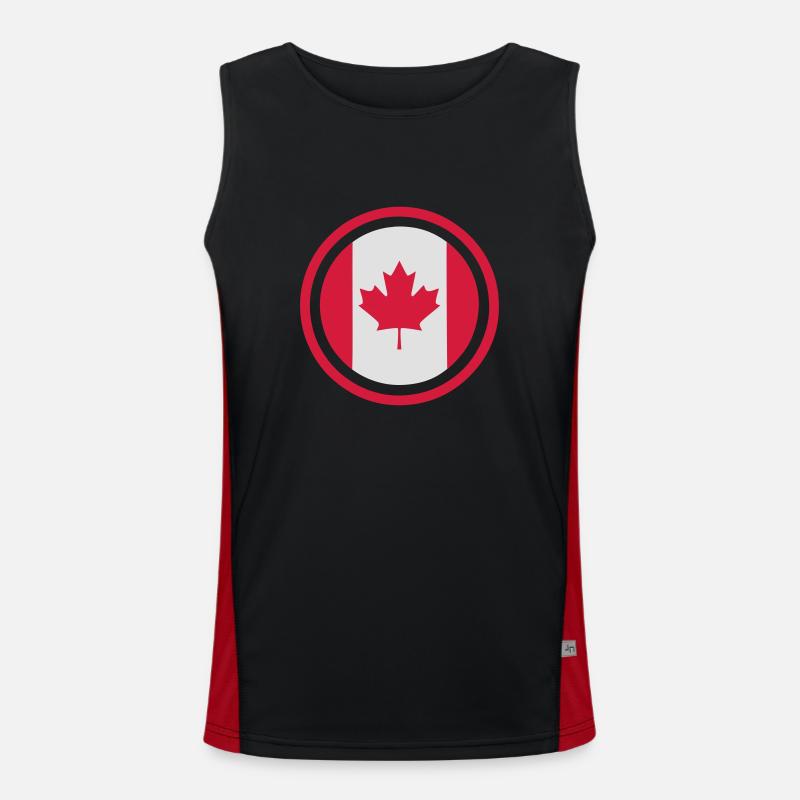 Emblème Canada Débardeur respirant contrasté Homme 