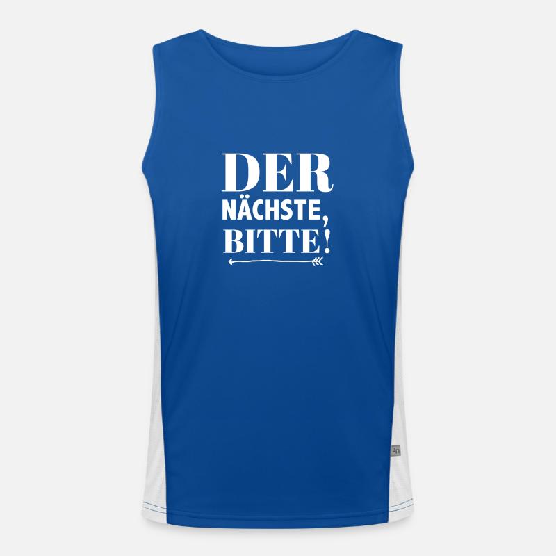 Der Nächste, bitte Funktionelles Kontrast-Tank Top für Männer 