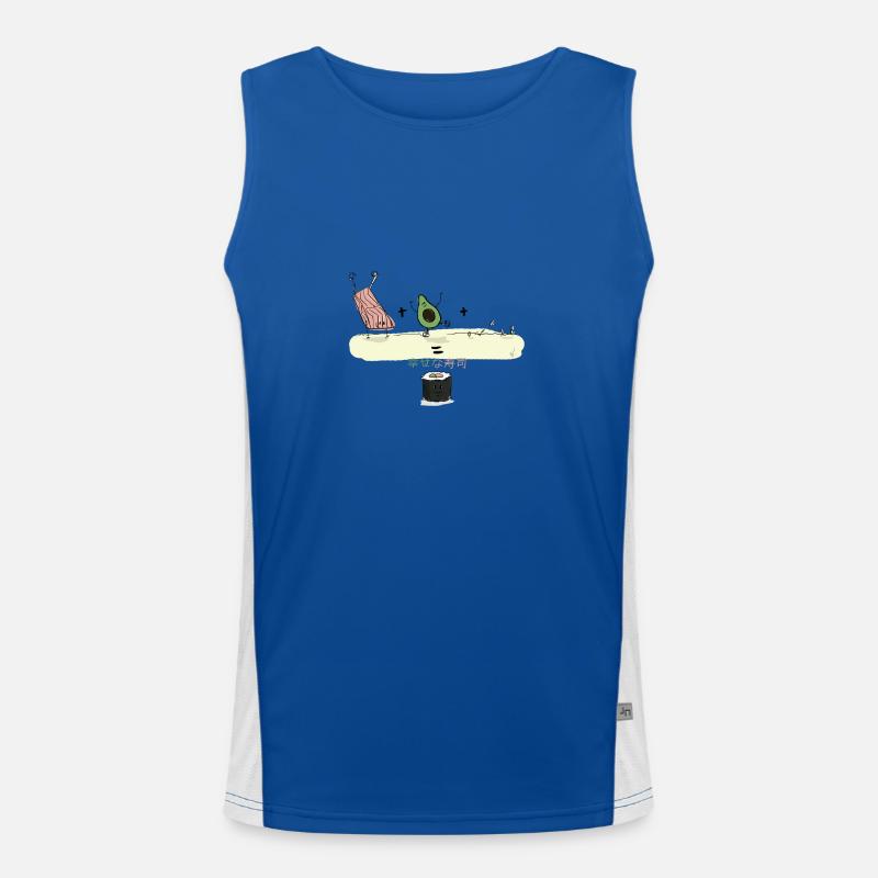 Happy Sushi Men's Functional Contrast Tank Top 