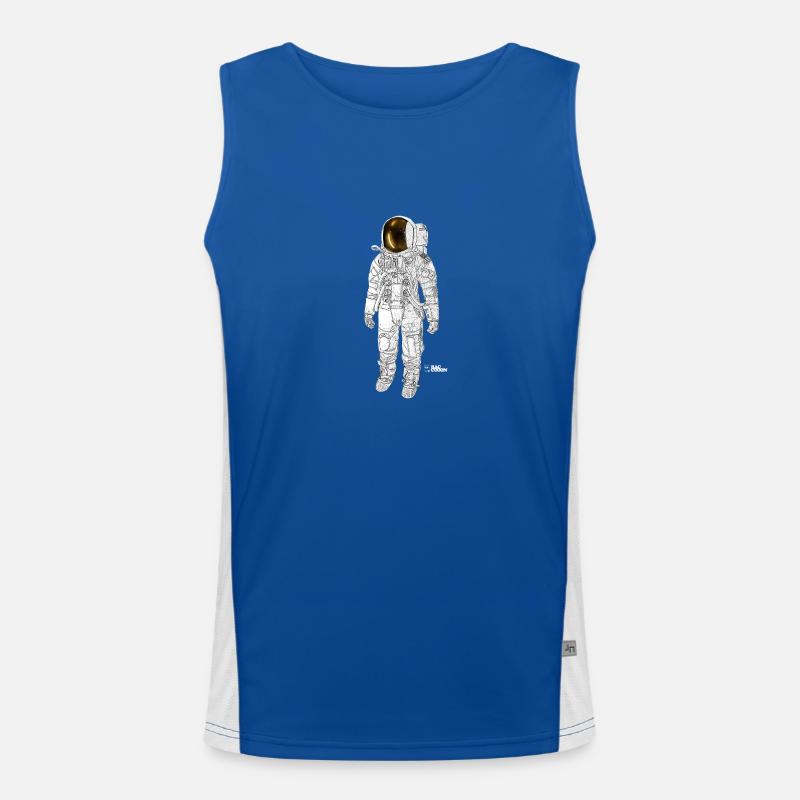 Astronaut P Funktionelles Kontrast-Tank Top für Männer 