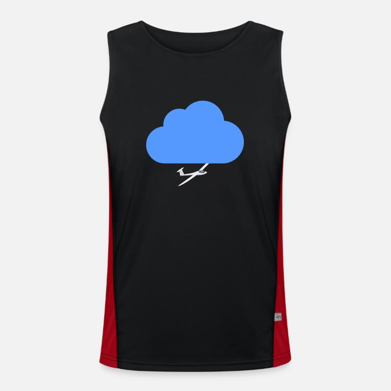 gliding Men's Functional Contrast Tank Top 