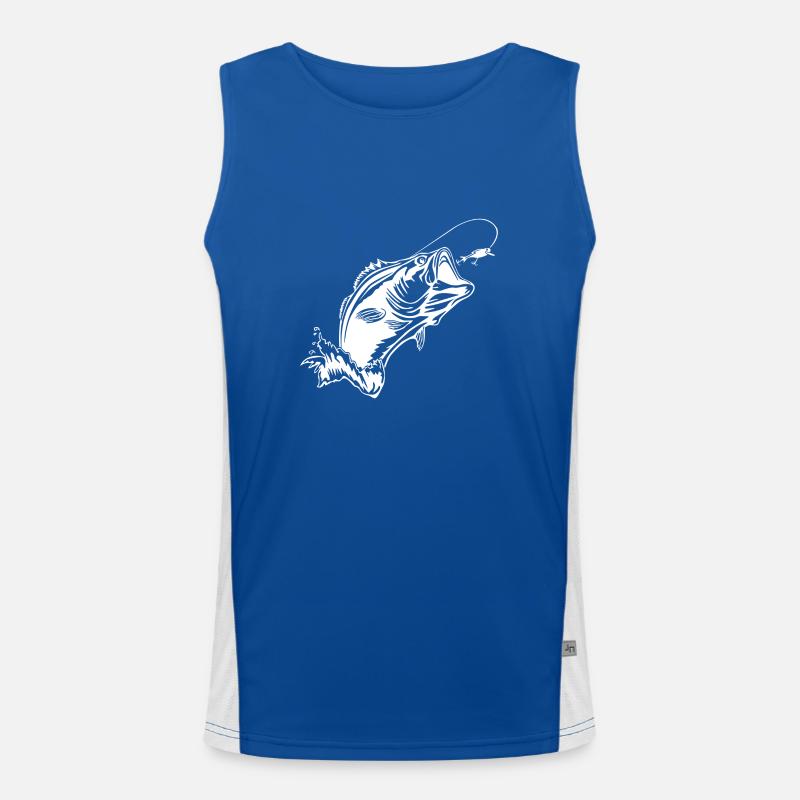 Fisch Funktionelles Kontrast-Tank Top für Männer 
