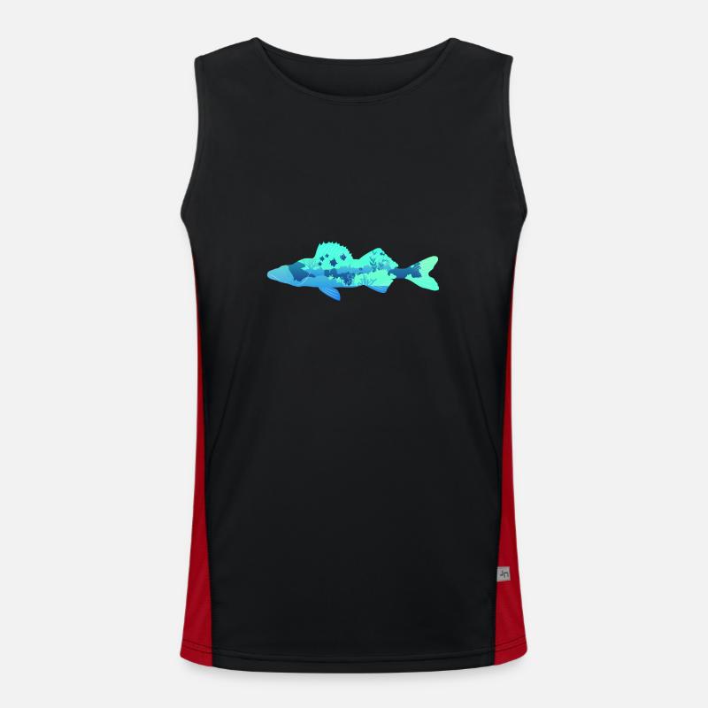 pike-perch Men's Functional Contrast Tank Top 
