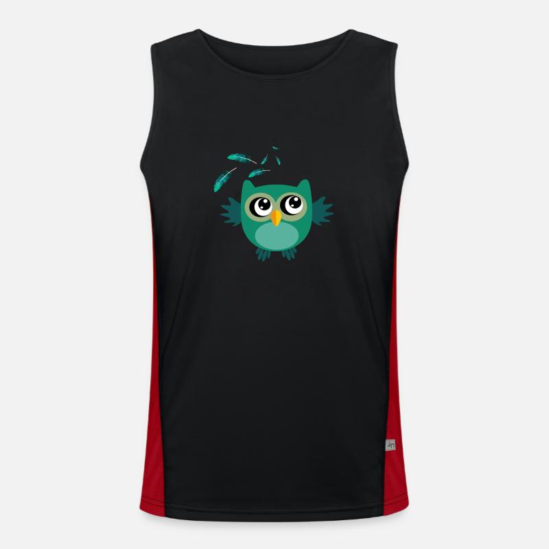 Suesse Eule Funktionelles Kontrast-Tank Top für Männer 