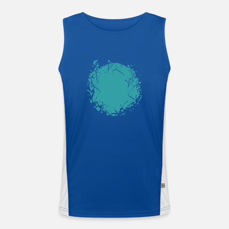 Vector background de Funktionelles Kontrast-Tank Top für Männer 