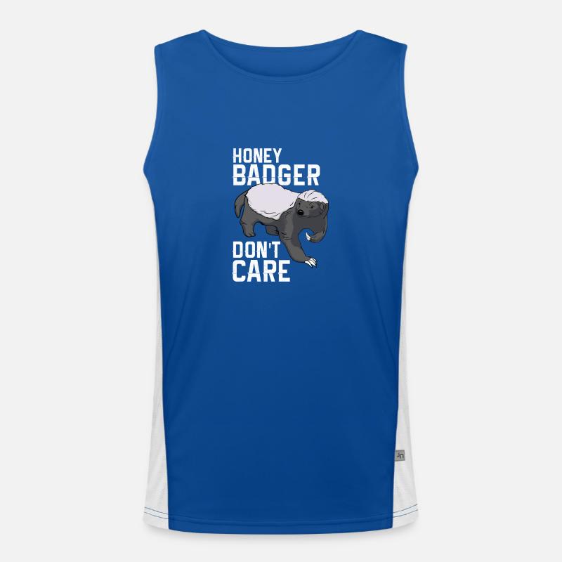 Honey badger Men's Functional Contrast Tank Top 